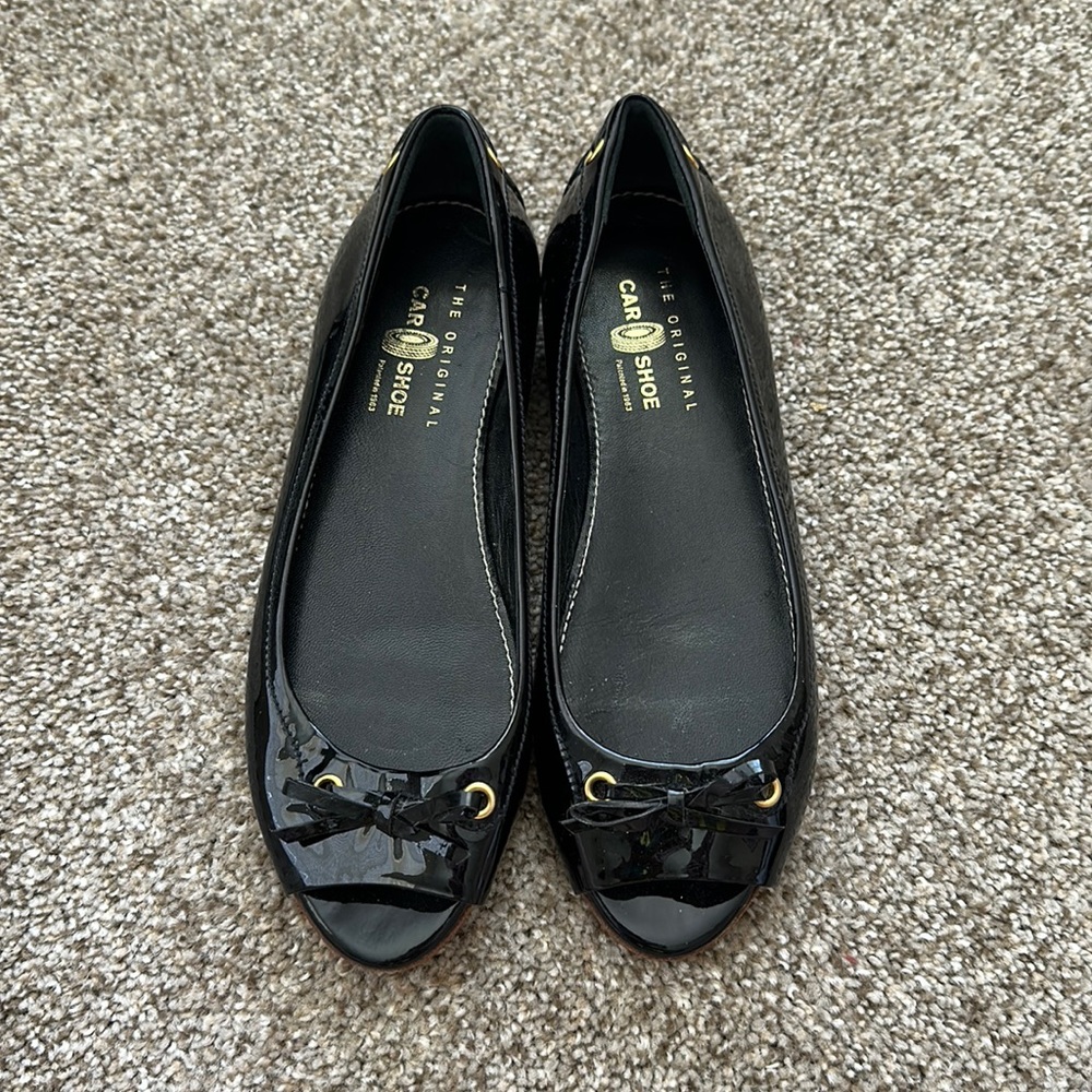Black Car Shoe ballet flats